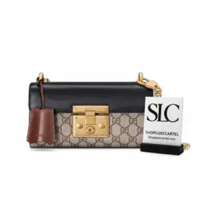 Designer Style Padlock Clasp Mini Flap Shoulder Bag 735103