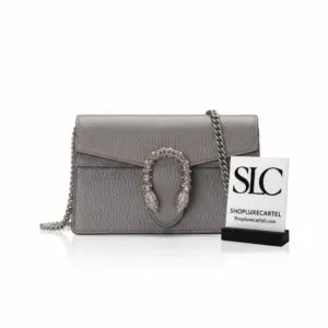 Dionysus Leather Super Mini Crossbody Chain Bag 476432