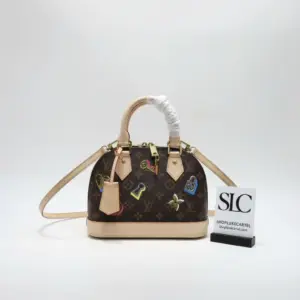 Dome Satchel Monogram Print Top Handle Crossbody Bag M44368