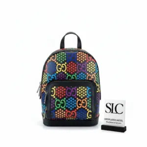 Dome Shaped Small Travel Backpack with Psychedelic Print 601296