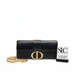 Elegant 30 Montaigne Calfskin Leather Crossbody Clutch Bag M9206