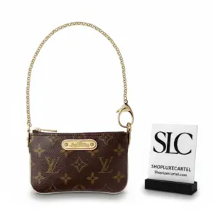 Elegant Monogram Print Milla PM Clutch Wristlet Pouch M60095