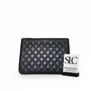 Elegant Quilted Evening Clutch Bag with Chain Strap 86089