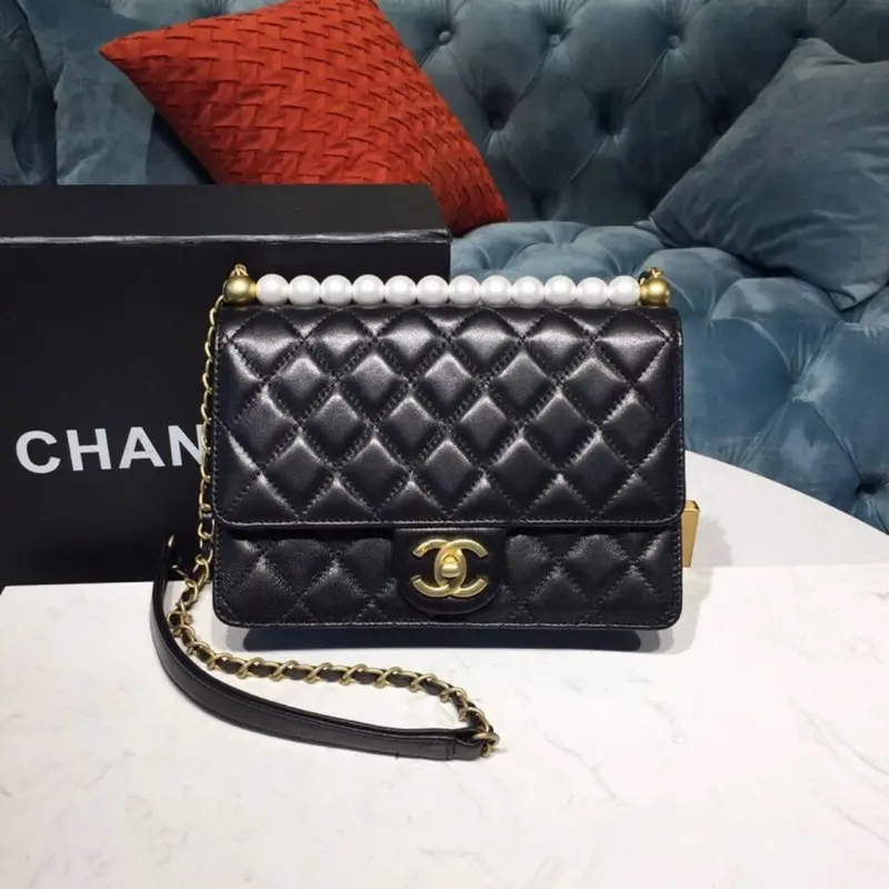 Elegant-Quilted-Flap-Shoulder-Bag-with-Pearl-Chain-AS0585-Black-Elegant-Quilted-Flap-Shoulder-Bag-with-Pearl-Chain-AS0585-Black-2.webp