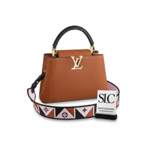 Elegant Taurillon Leather Top Handle BB Handbag M59266