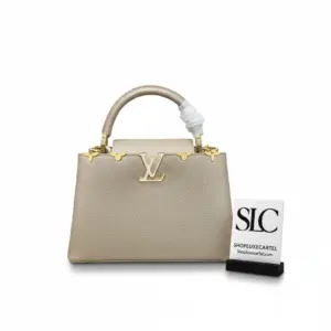 Elegant Top Handle Mini Bag in Golden Champagne M22436