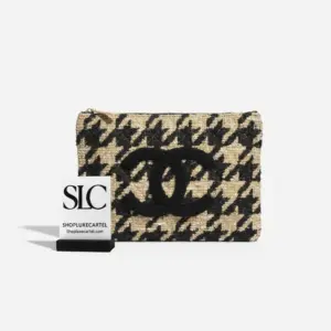 Elegant Woven Tweed Pouch Evening Clutch Handbag AP0803