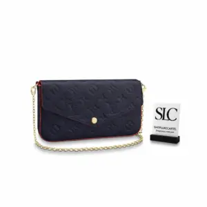 Embossed Monogram Chain Crossbody Clutch With Inserts M64064