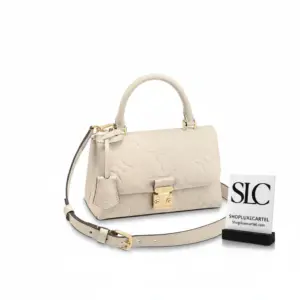 Embossed Monogram Leather Madeleine BB Top Handle Handbag M46008