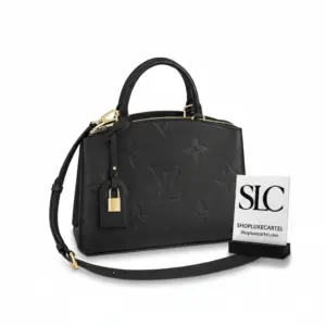 Embossed Monogram Leather Petit Palais Top Handle Bag M58916