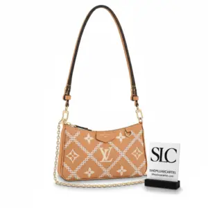 Embossed Monogram Leather Pouch with Crossbody Strap M81137 Arizona