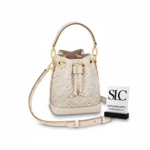 Embossed Monogram Nano Noe Drawstring Bucket Bag M81626 M81463