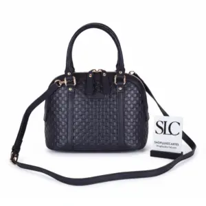 Embossed Monogram Signature Dome Top Handle Bag 449654