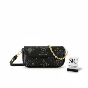 Embossed Monogram Studded Wallet on Chain Ivy Bag M82653