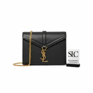 Envelope Monogram Clasp Top Handle Bag in Grain Leather 532750