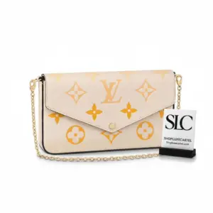 Envelope Style Félicie Crossbody Pochette with Chain Strap M80498