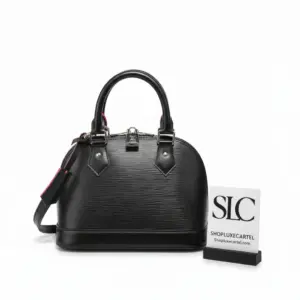 Epi Leather Alma BB Two-Tone Top Handle Bag M40302