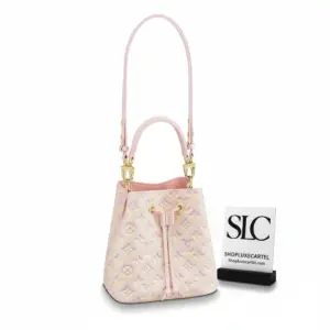 Epi Leather Mini Drawstring Bucket Bag in Pink M46174