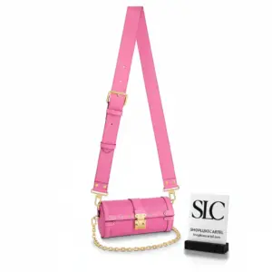 Epi Leather Papillon Trunk Crossbody Bag in Rose M58649
