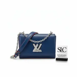 Epi Leather Twist Lock Two-Tone Shoulder Bag MM M50282