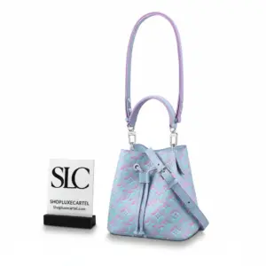Epi Style Drawstring Crossbody Bucket Bag Lilas Purple M46173