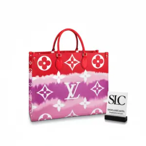 Escale Tie-Dye Print Onthego Large Tote Bag Red M45121