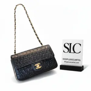 Exotic Alligator Leather Classic Flap Shoulder Handbag 1116