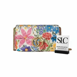 Floral Print Quilted Matelassé Super Mini Bag 476433