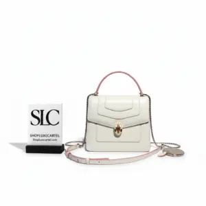 Forever Crossbody Top Handle Bag with Snake Head Clasp 287550