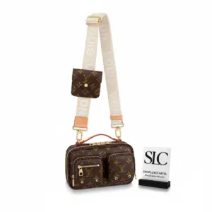 Functional Multi-Pouch Utility Adjustable Strap Crossbody Bag M80446