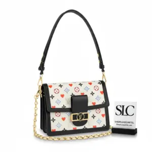 Game On Dauphine Monogram Print Shoulder Bag MM M57463