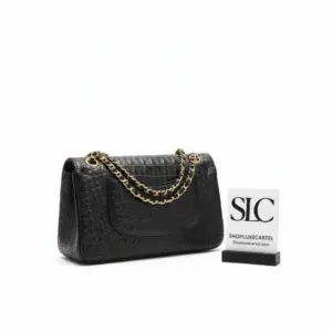 Genuine Alligator Leather Classic Flap Shoulder Handbag 1112