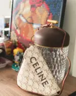 Geometric-Triangle-Shoulder-Bag-with-Monogram-Print-Canvas-195902-White-Geometric-Triangle-Shoulder-Bag-with-Monogram-Print-Canvas-195902-White-2.webp