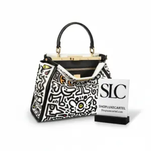 Graffiti Print Peekaboo Satchel Top Handle Shoulder Bag 8325