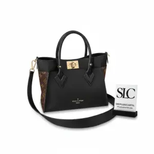 Grained Calfskin Leather Top Handle Tote Bag PM M57728