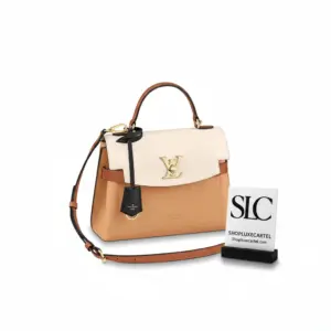 Grained Calfskin Lockme Ever BB Top Handle Satchel M56645