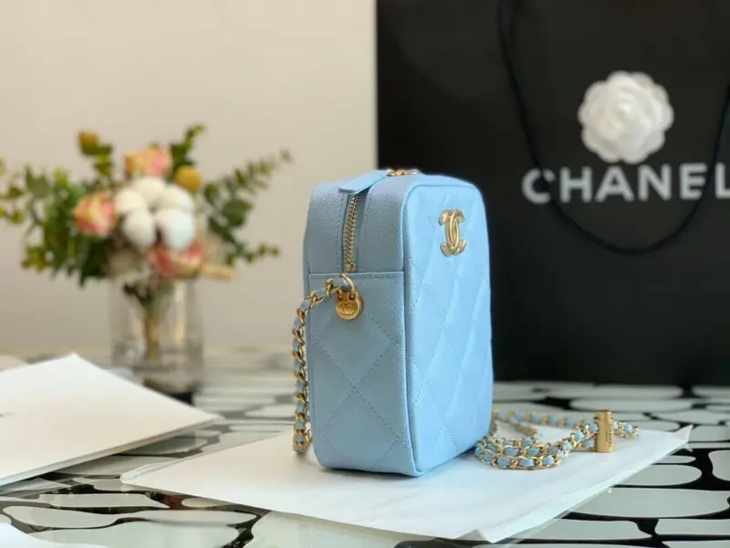 Grained-Leather-Phone-Clutch-with-Adjustable-Gold-Ball-Chain-99098-Light-Blue-Grained-Leather-Phone-Clutch-with-Adjustable-Gold-Ball-Chain-99098-Light-Blue-3.webp