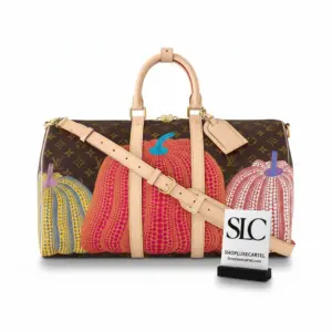 Graphic Polka Dot Monogram Print Weekend Travel Bag 45 M46471