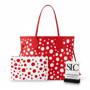 Graphic Polka Dot Print Neverfull MM Tote Bag M46422