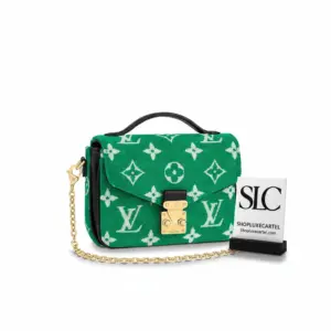 Green Monogram Jacquard Velvet Micro Metis Pouch M81494