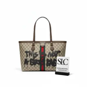 Hacker Project Graffiti Coated Canvas Medium Tote Bag 680125