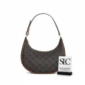 Half-Moon Shoulder Bag in Archival Monogram Coated Canvas 193952