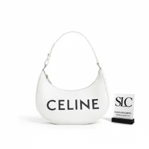 Half-Moon Shoulder Bag in Smooth Printed Calfskin 193953