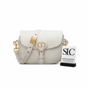 Half-Moon Shoulder Bag with Whipstitch Detailing M9319