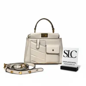 Iconic Mini Top Handle Leather Satchel Bag 8BN311