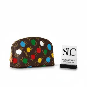 Infinity Polka Dot Monogram Print Cosmetic Travel Pouch M81895