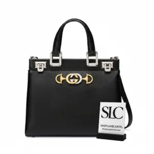 Interlocking G Grainy Leather Small Top Handle Bag 569712