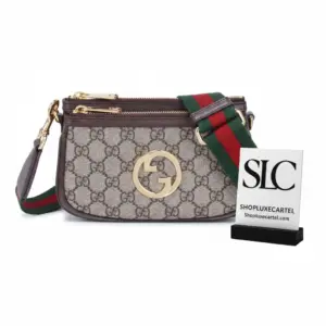 Interlocking G Monogram Print Mini Shoulder Bag 724599