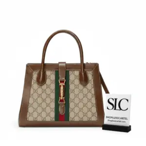 Jackie 1961 Medium Shoulder Tote Bag with Monogram Print 649016