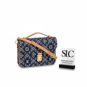 Jacquard Print Top Handle Crossbody Satchel Bag M57395